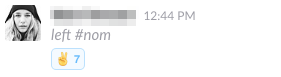 Send-off message in Slack as a colleague departs